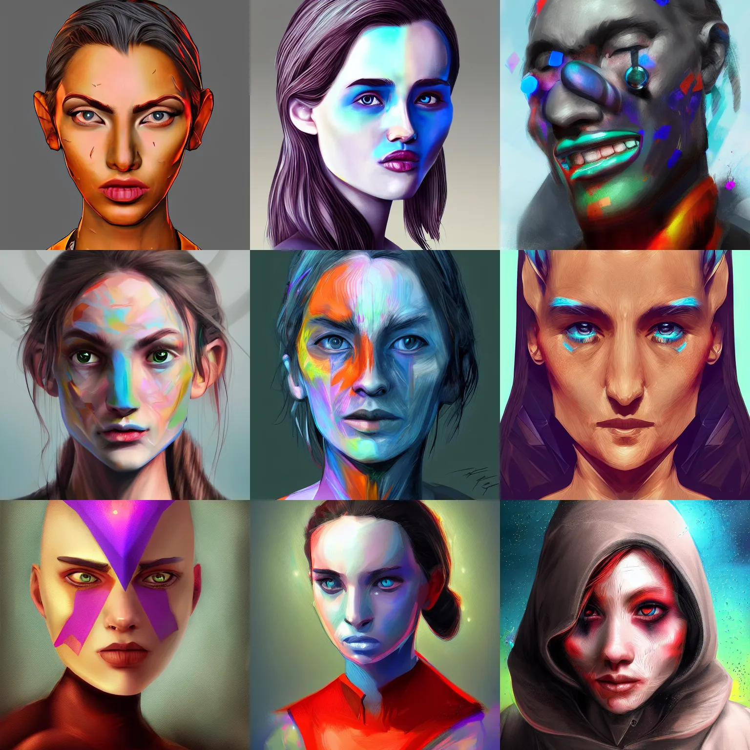 Prompt: atrioc portrait, digital art, trending on artstation, colorful