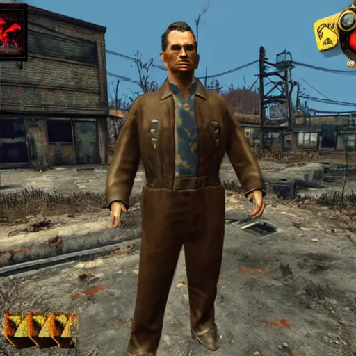 Image similar to fallout 4 character but rendered in n 6 4 graphics.