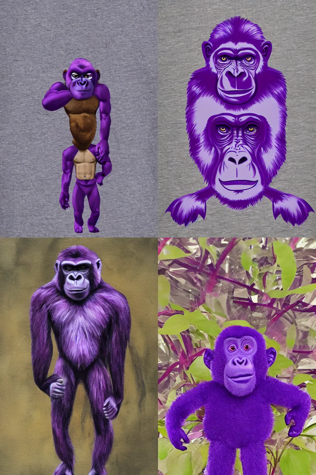 purple gorilla Stable Diffusion OpenArt