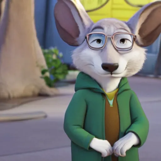 Prompt: walter white as a mouse in zootopia