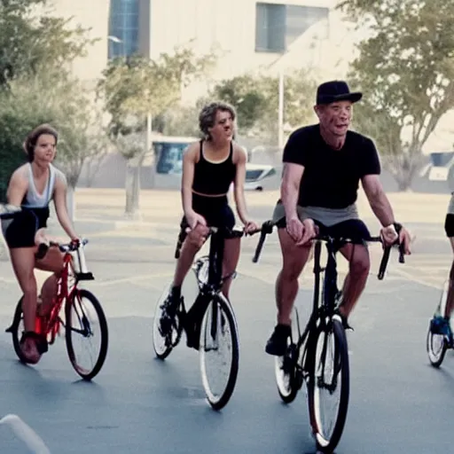 Prompt: Movie still of SoulCycle, directed by Steven Spielberg