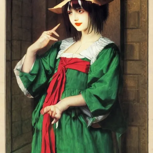 Image similar to touhou by edward poynter