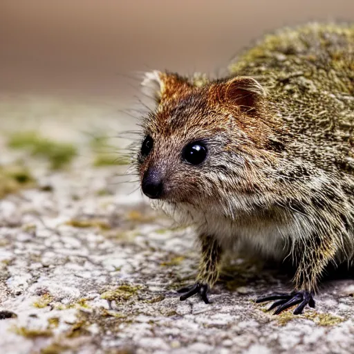 Image similar to happy spider quokka hybrid, bold natural colors, national geographic photography, masterpiece, in - frame, canon eos r 3, f / 1. 4, iso 2 0 0, 1 / 1 6 0 s, 8 k, raw, unedited, symmetrical balance