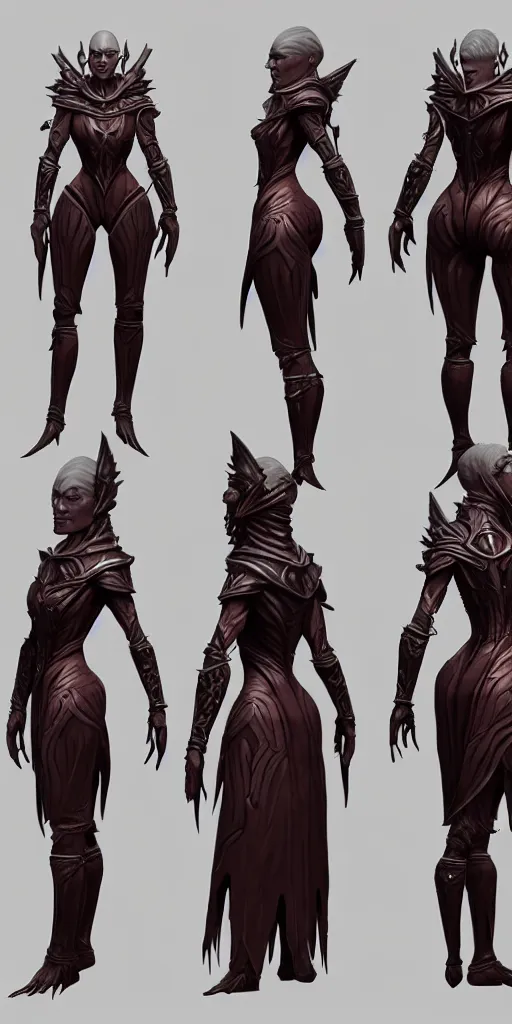 Image similar to stylized muscular victorian female grand inquisitor endboss. concept art, character sheet, blizzard, eldenring, screenshot, extremely detailed, insanely detailed, stylized, zbrush, horror, bloodbourne, full body concept