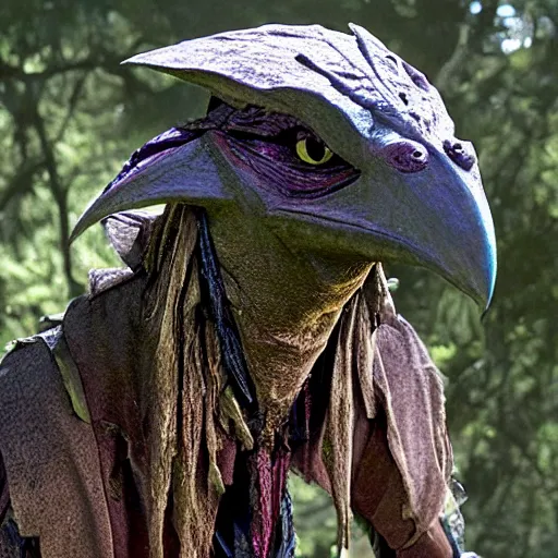Image similar to evil skeksis from the dark crystal