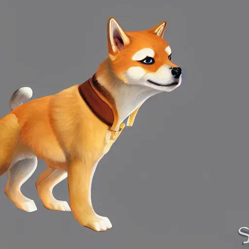 Prompt: shiba inu as a league of legends character, artstation, greg rukowski