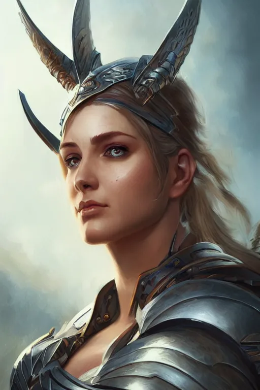 Image similar to amazon valkyrie athena, d & d, fantasy, portrait, highly detailed, headshot, digital painting, trending on artstation, concept art, sharp focus, illustration, art by artgerm and greg rutkowski and magali villeneuve