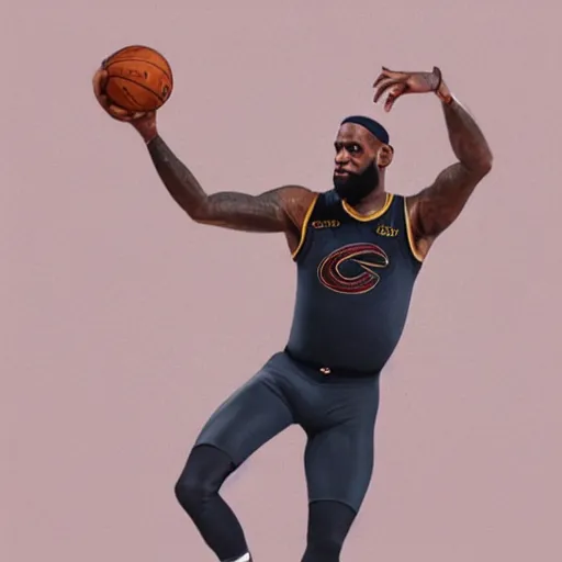 Prompt: paparazzi photo of Lebron James wearing ballet clothes, ultra high definition, professional photography, dynamic shot, smiling, high angle view, portrait, Cinematic focus, Polaroid photo, vintage, neutral colors, soft lights, foggy, by Steve Hanks, by Serov Valentin, by lisa yuskavage, by Andrei Tarkovsky 8k render, detailed, oil on canvas