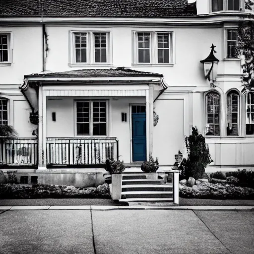 Image similar to realistic photo of a house, clean photo, stock photo, award winning, editorial, beautiful, establishing shot, 3 5 mm, zeiss lens, canon, nikon