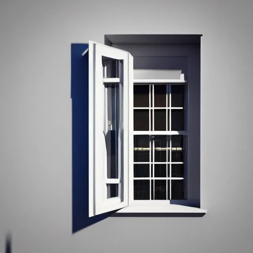 Image similar to 3 d rendered image of a hand opening window, fresh air blender 3 d keyshot unreal engine