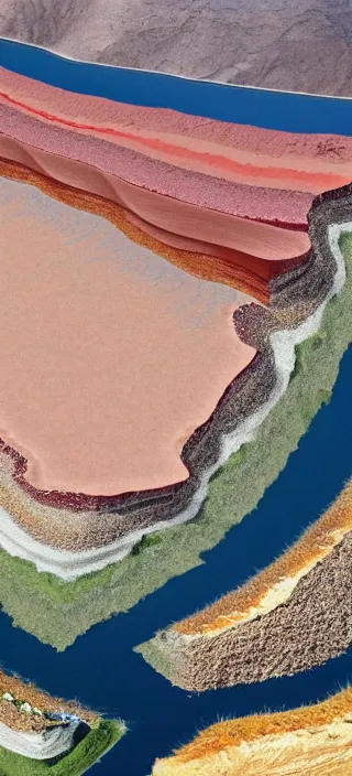 Image similar to layers of the earth's crust, cut - away view