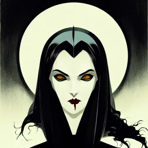 Image similar to beautiful vampire queen, symmetrical face, evil, portrait, cinematic, dramatic, powerful, super detailed and intricate, by koson ohara, by darwyn cooke, by greg rutkowski, by satoshi kon