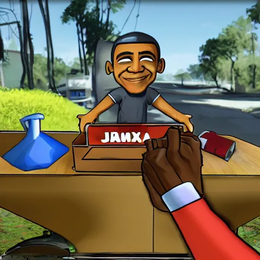 Prompt: screenshot of obama in jack and dexter 2, good graphic, highly detailed, rtx engine, nvidia geforce
