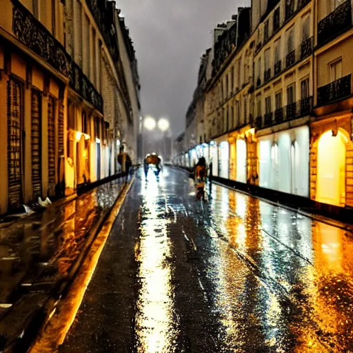 Image similar to photo rainy night in paris, reflections