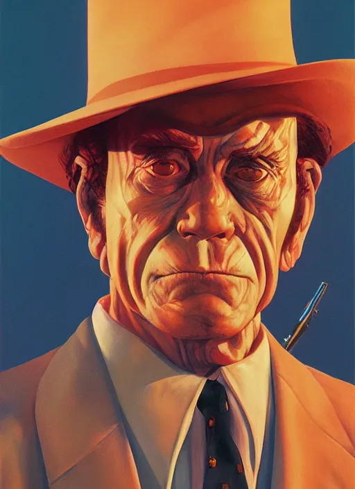 Prompt: portrait of Kolchak, detailed, coherent, painted by Edward Hopper, Wayne Barlowe, James Gilleard, airbrush, art by James Jean