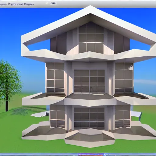 Image similar to 3 d home arcitecture design software, old software, windows 3. 1 software