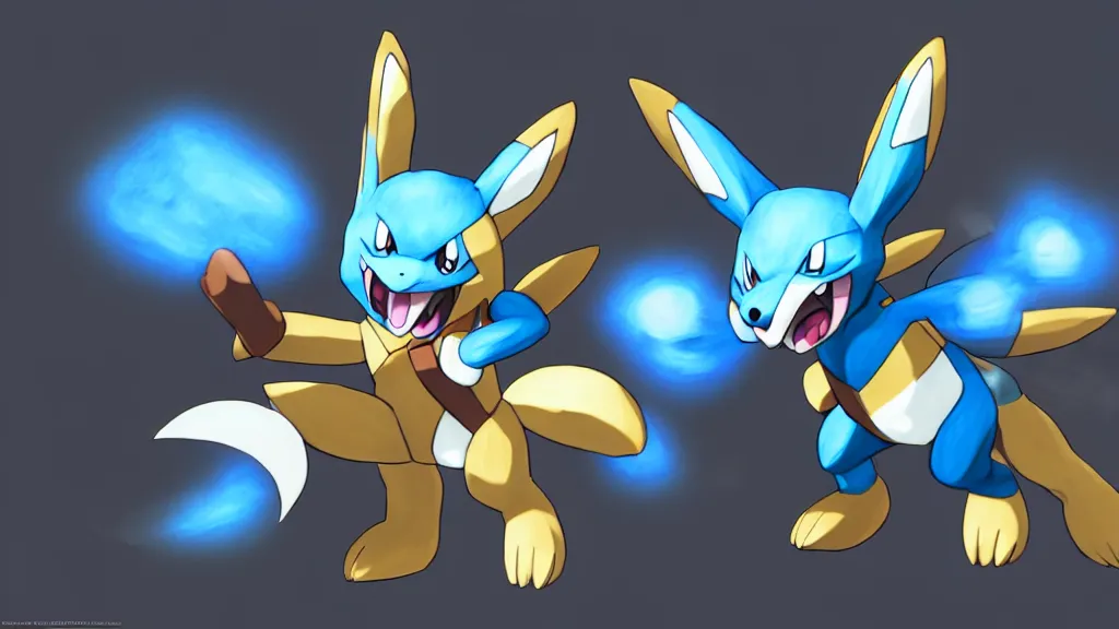 Shiny Lucario Remake HD wallpaper