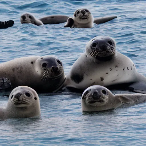 Prompt: invasion of baby seals