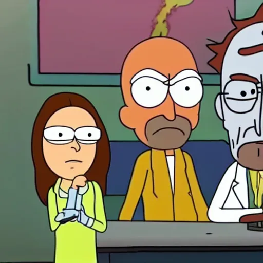 Prompt: Walter White in Rick and Morty (2019)