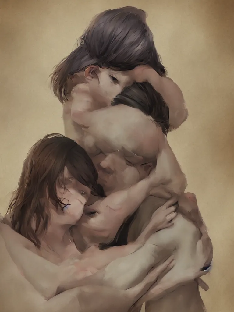 Image similar to tenderness by arcane concept artists, blunt borders, rule of thirds