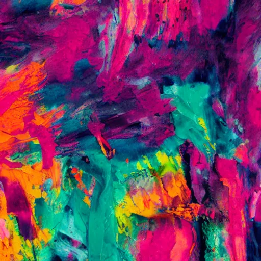 Image similar to abstract color explosion of paint and bones