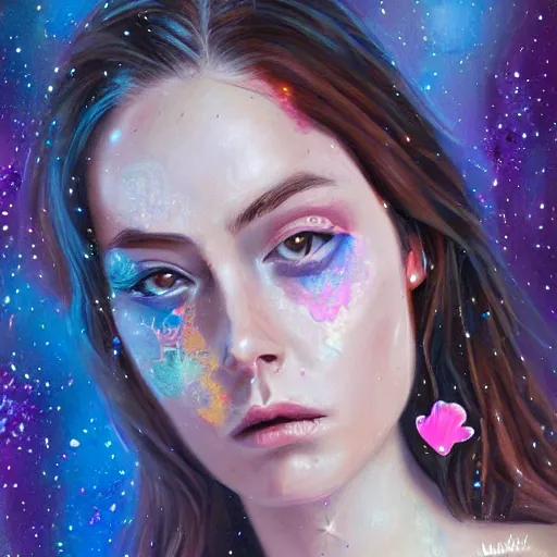 Prompt: effy stonem using star blouse, oil painting, ultradetailed, digital painting, ultradetailed