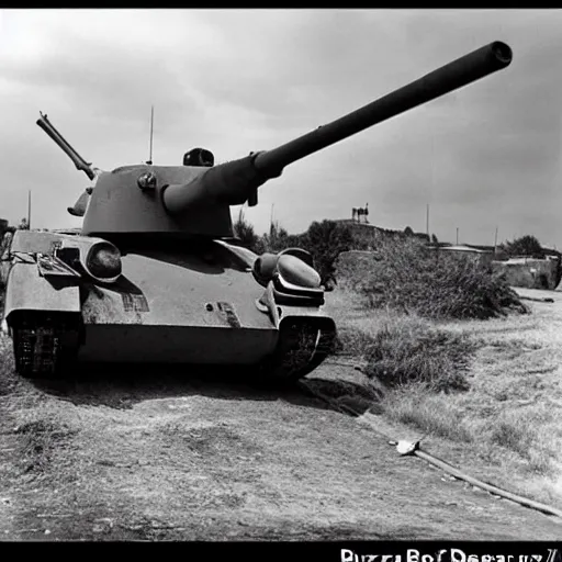 Image similar to panzer detruit par un t - 3 4