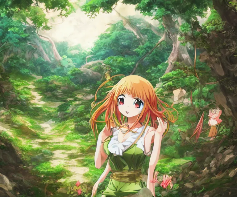 emoji in a forest, anime fantasy illustration by | Stable Diffusion |  OpenArt