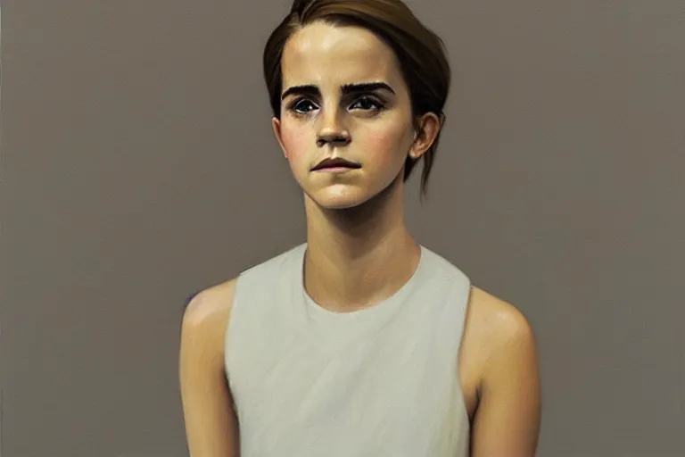 Image similar to portrait of emma watson artwork by tim eitel