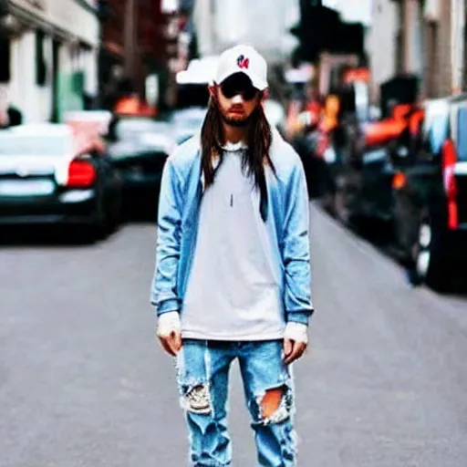 Image similar to the coolest streetwear fit ever