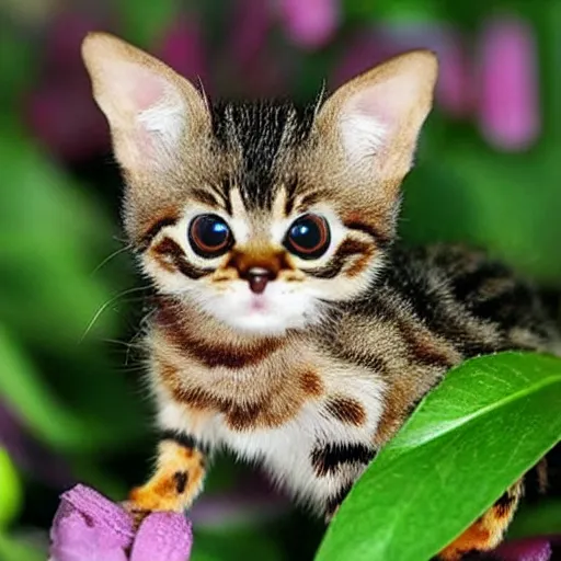 Image similar to photo of world ’ s smallest cat the size of a honeybee