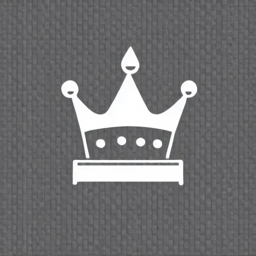 Prompt: simple, minimal, logo of a jewelry, crown and / or diamond and / or gem, vector, style of bryen frost