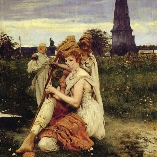 Image similar to germania by alfred stevens