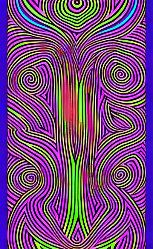 Image similar to trippy psychedelic mushrooms illustration vector art by alex grey