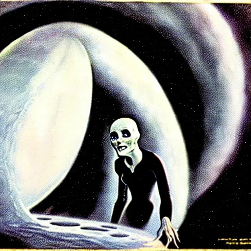 Prompt: i lost my soul and i did not notice because a soulless being does not know what it is as a hollow shell full of poison, best science fiction art award 1 9 5 3