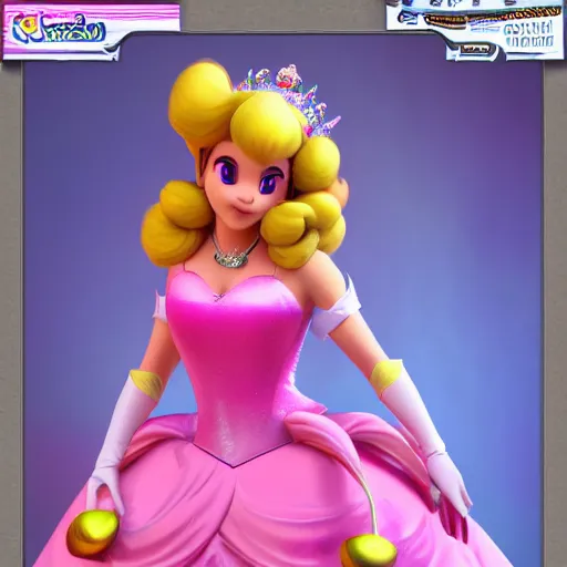 Image similar to photo of princess peach as a real life character posing, 8 k, ultra details