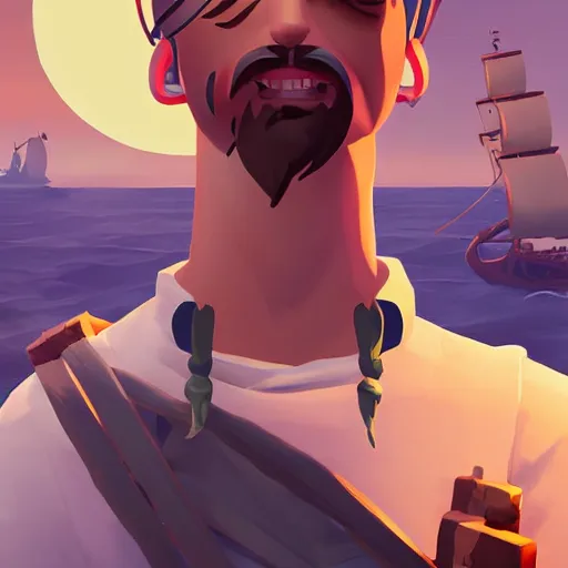 Image similar to painting jack the pirate on sea of thieves game avatar hero smooth face median photoshop filter cutout vector behance hd by jesper ejsing, by rhads, makoto shinkai and lois van baarle, ilya kuvshinov, rossdraws, illustration, art by ilya kuvshinov and gustav klimt