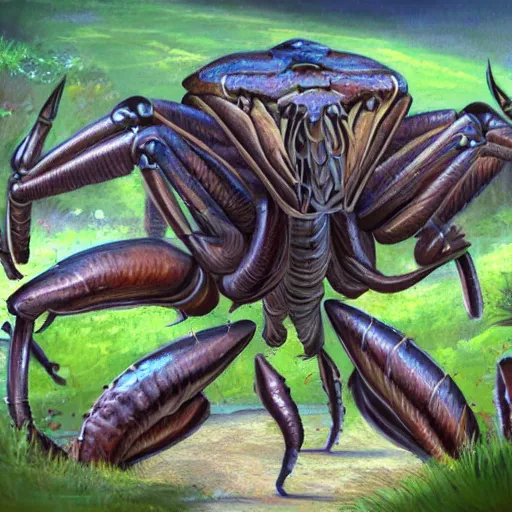 Prompt: giant arthropod creature