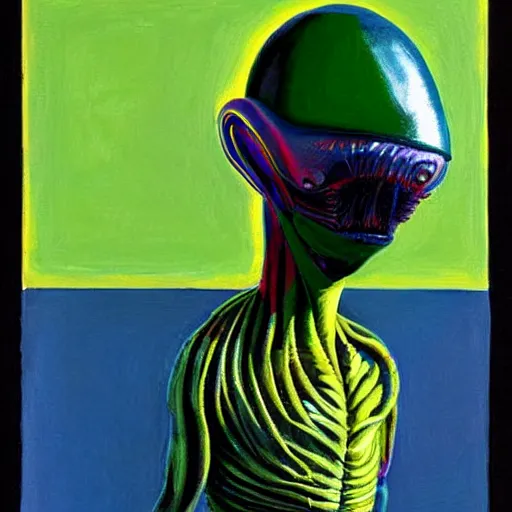 Image similar to alien by wayne thiebaud