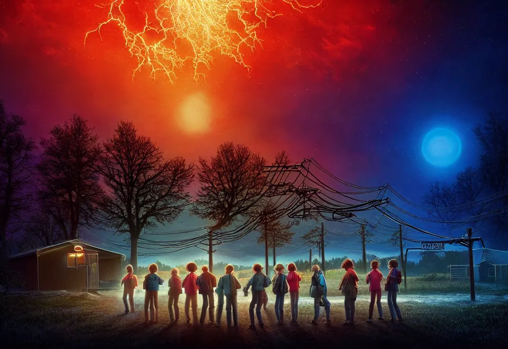 Prompt: stranger things studio lighting digital art station unreal engine render by carl larson and edmund dulac and rembrandt