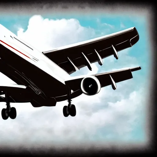 Prompt: plane digital art