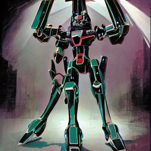 Prompt: brightly lit sleek futuristic combat mecha with long multisegmented arms slicing through buildings by boris groh, brian despain, gerald brom. rich colors