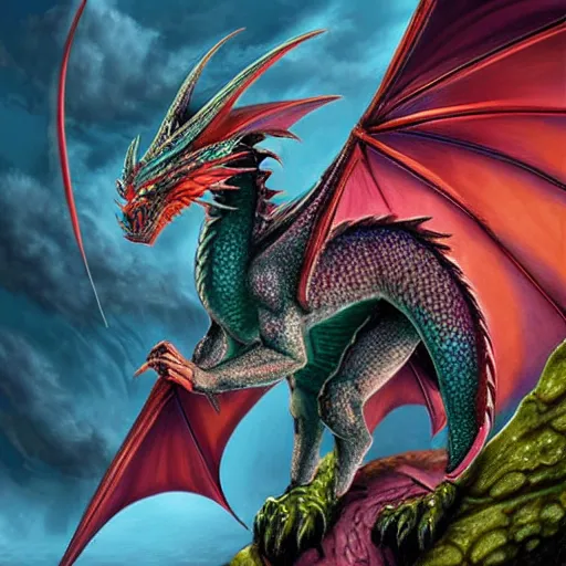 Image similar to fantasy dragon