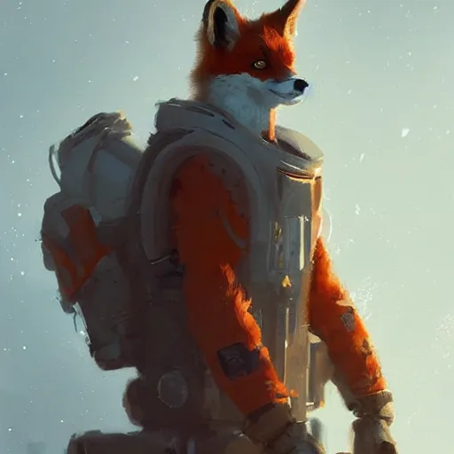 Prompt: 👨‍🚀🦊, digital Art, Greg rutkowski, Trending artstation,cinematographic