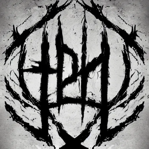 Image similar to black metal band font, unreadable, looks like varicose veins, symmetrical