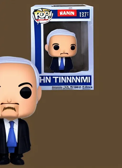 Prompt: benjamin netanyahu as a funko pop figure