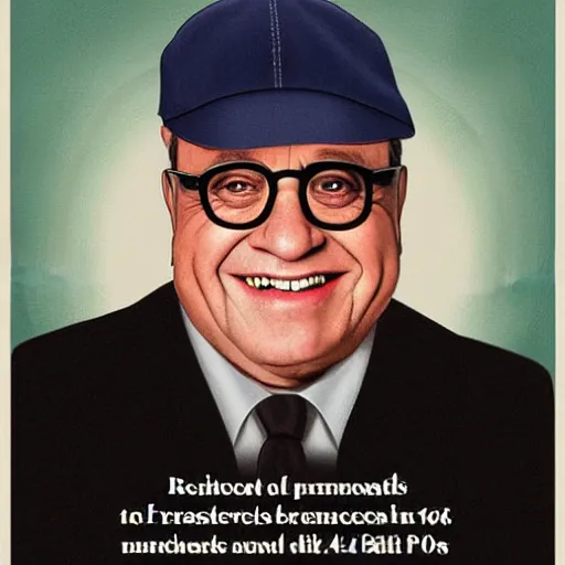 Image similar to Official portrait of US president Danny Devito