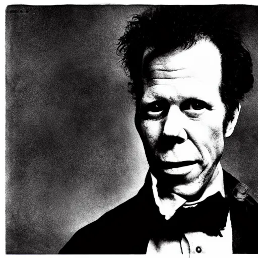 Prompt: tom waits ventriloquist - n 9