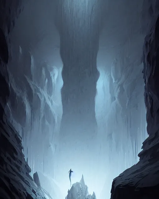 Prompt: professional concept art of a ominous floating giant in a dark cavern by artgerm and greg rutkowski ( thin white border ). an intricate, elegant, highly detailed digital painting, concept art, smooth, sharp focus, illustration, in the style of cam sykes, wayne barlowe, igor kieryluk.