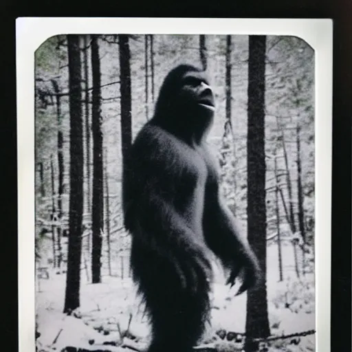 Image similar to actual picture of Bigfoot Polaroid
